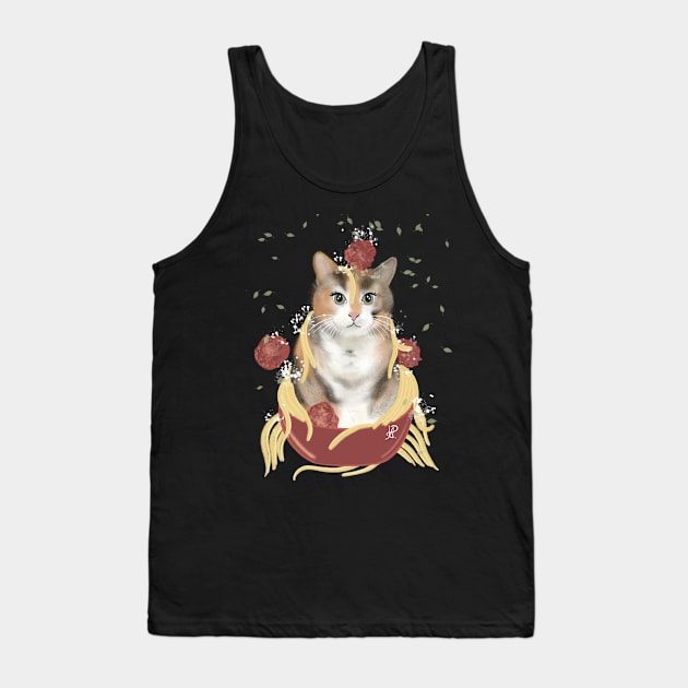 Spaghetti CAT Tank Top by UZdesigns